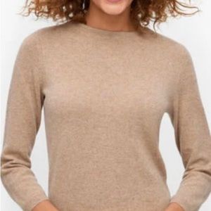 Talbots Vintage Metallic Silk Glitter Turtleneck Sweater Gold Small